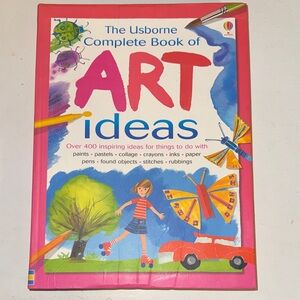 Usborne Complete Book of Art Ideas - Pink Cover